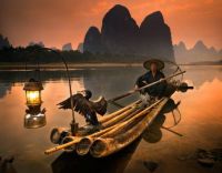 Cormorant Fisherman on the Li River, China