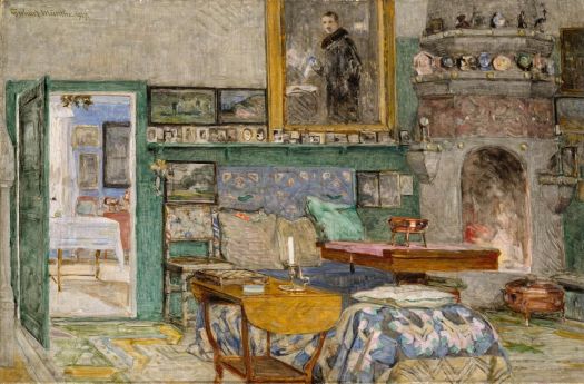 Solve Gerhard Munthe (Norwegian, 1849–1929), The Living Room at the ...