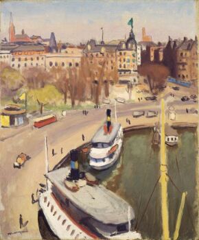 Albert Marquet (French, 1875–1947), Le Port de Stockholm (1938)