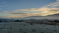 Winter mist below the Great Ridge