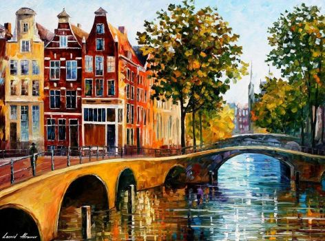 Amsterdam, Netherlands by Leonid Afremov