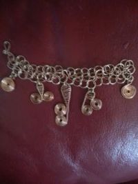 chain maille charm bracelet