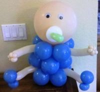 Baby made with balloons