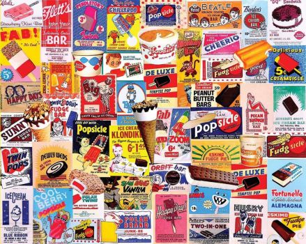 Solve Vintage Ice Cream jigsaw puzzle online with 130 pieces