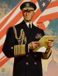 Joseph Christian (J.C.) Leyendecker (American, born Germany, 1874–1951), Portrait of Fleet Admiral William D. Leahy (ca 1942)