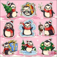 Christmas penguins 🐧