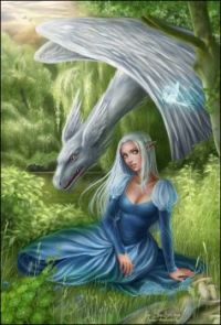 girl and dragon