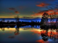 Beautiful Colorful Paulk Lake Sunset