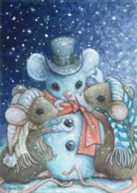 Frosty the Snow-Mouse - Bonnette