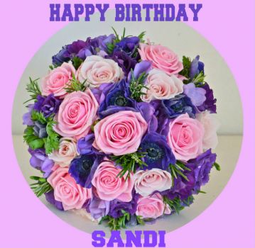 Solve Happy Birthday, Sandi! jigsaw puzzle online with 16 pieces