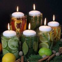 Botanical candles