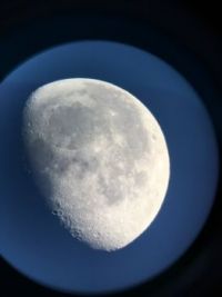 Moon taken with IPhone thru telescope.