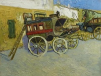 Two each from artists we well know? / Vincent van Gogh (Dutch, 1853 – 1890) - Tarascon Stagecoach, October 1888.