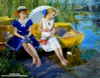 Two Girls  -  VLADIMIR  GUSEV