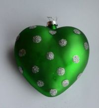 Green Heart - christmas ornament
