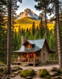 Cabin by the Mountains...