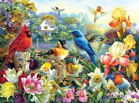 Solve Golden Irises (Medium) jigsaw puzzle online with 99 pieces