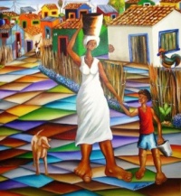 Alexander Pacheco Artwork  -  'A busy day with Momma'