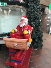 shops in Rovianiemi, where Santa Claus is living...