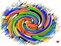 Colorful Swirl - Medium