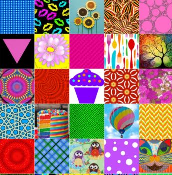 100 Color Tiles, Section 1  (M)