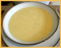 Witloofroomsoep ,  Chicory cream soup.
