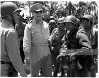 Morotai, Indonesia, General MacArthur returns to battle.