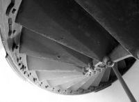 Under the steps: Pt. Arena Lighthouse, California