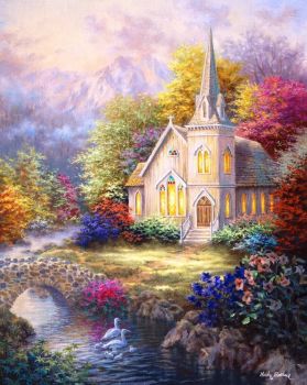 Jigsaw Puzzle | Serenity Church | 80 pieces | Jigidi