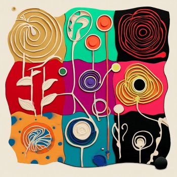 Solve Swirls jigsaw puzzle online with 81 pieces