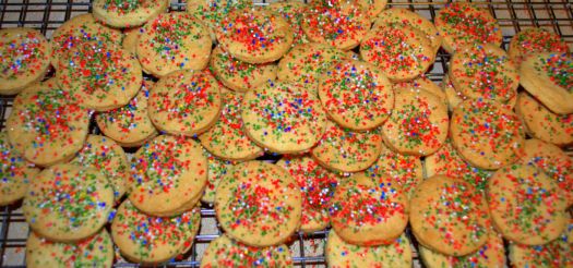 Nice warm batch of Christmas cookies 