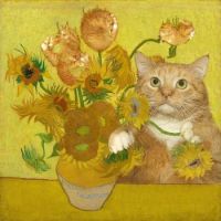 Sunflowers- Van Gogh- FATCATART