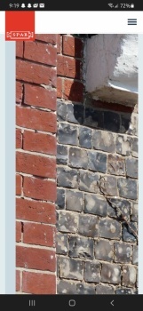 Brick and flint wall