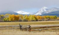 Bitterroot Mountains & Fence, Montana