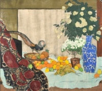 Emil Orlík (Austrian/Czech, 1870–1932), Art Nouveau Still Life with a Pheasant (ca 1905)