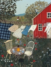 Seasonal Art - Summer - Abandoned Tea in the Garden (Resize: 12 - 594 Pieces)