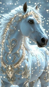 Beauty In Pale Blue & Gold