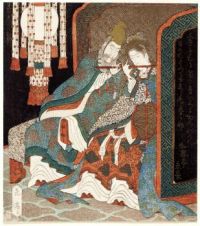 Emperor Ming Huang and Yang Guifei Playing a Flute Together