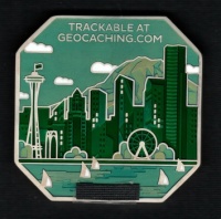 Geocaching HQ Seattle Trackable Geocoin