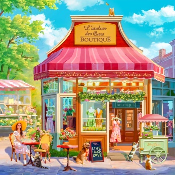 Solve L’Boutique 144 jigsaw puzzle online with 144 pieces