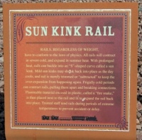 Sun Kink Rail Sign
