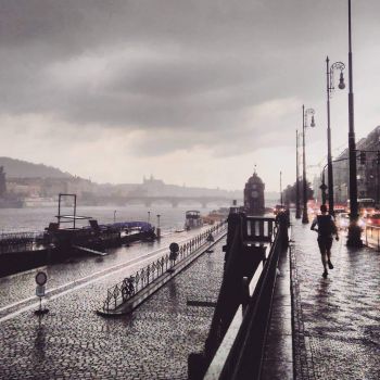 Prague Rainstorm