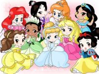 cute disney princesses