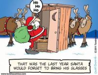 Santa Wears Glasses For A Reason