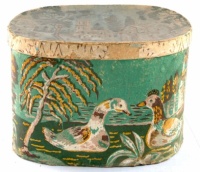 Bandbox, made in USA, ca. 1830