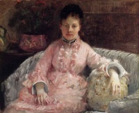 The Pink Dress  ~ Berthe Morisot (French, 1841-1895)