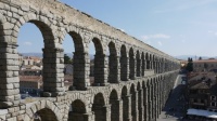 Roman aqueduct in Segovia, Spain