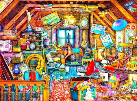 Solve Grandma's Attic jigsaw puzzle online with 352 pieces