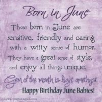 Born in June