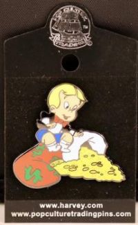 Richie Rich with Christmas stocking pin